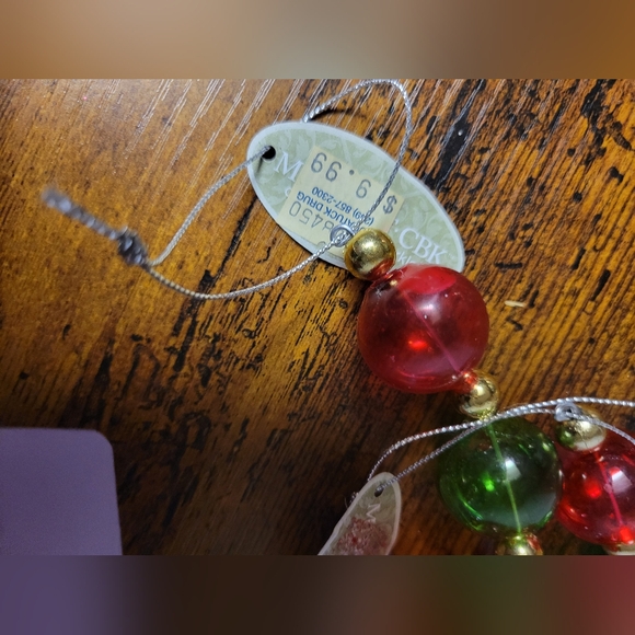 NWT lot of 2 glass bubble Christmas ornaments - Picture 5 of 5